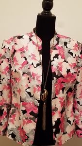 Multi color floral blazer